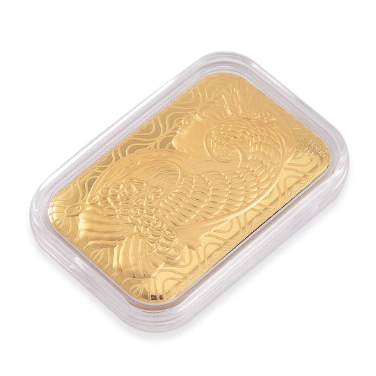 EXKLUSIVES GESCHENK - 999er Goldplatte mit Lady-Fortuna-Motiv