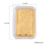 EXKLUSIVES GESCHENK - 999er Goldplatte mit Lady-Fortuna-Motiv