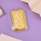 EXKLUSIVES GESCHENK 999 Gold Schmuckplatte mit Schlange-Motiv