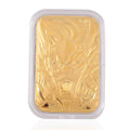 EXKLUSIVES GESCHENK 999 Gold Schmuckplatte mit Drachen-Motiv 10mg
