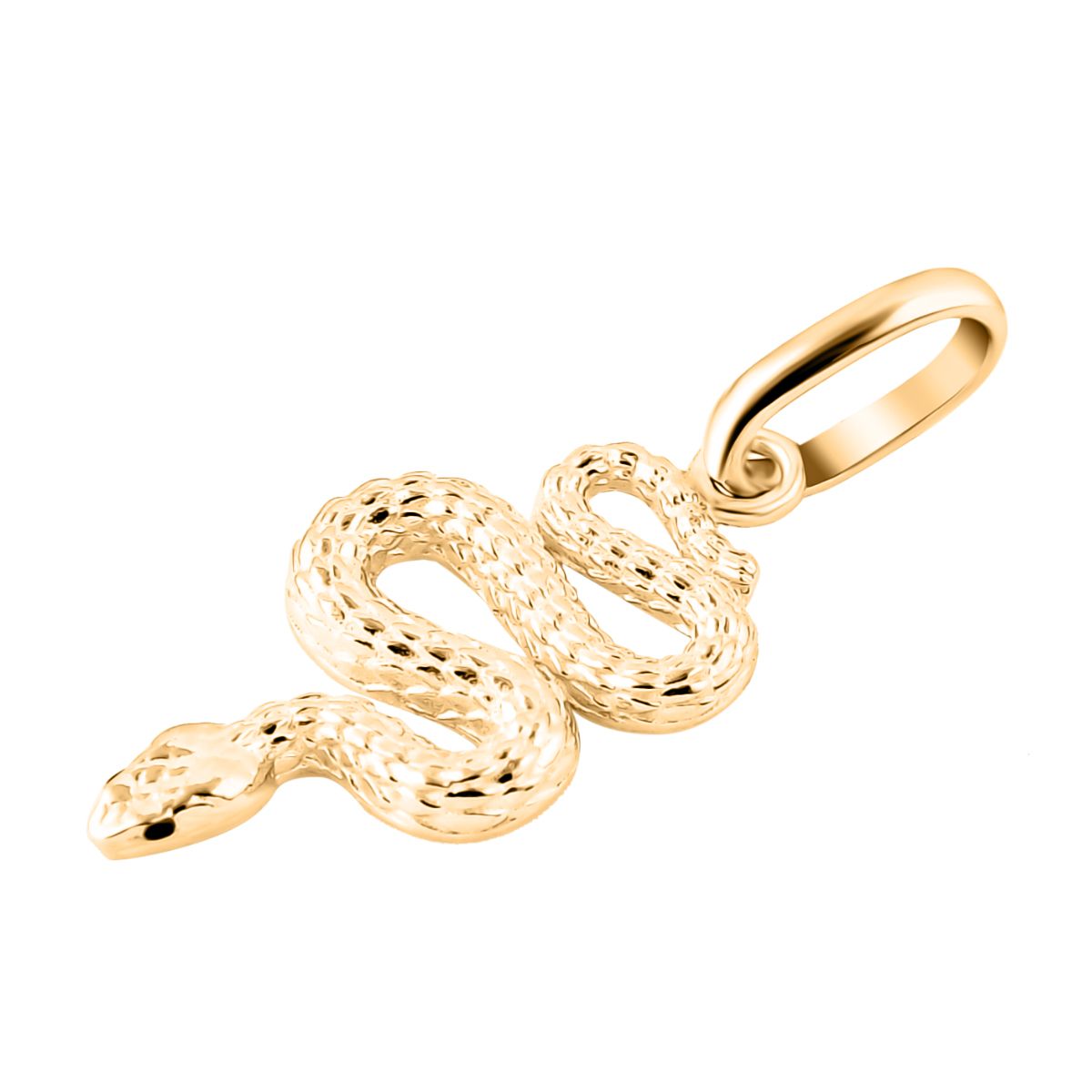 375 Gold Schlange Anhänger