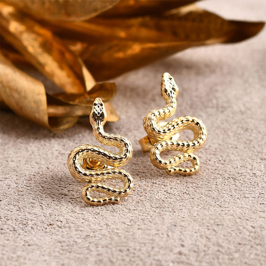375 Gold Schlange Ohrringe 1,82g