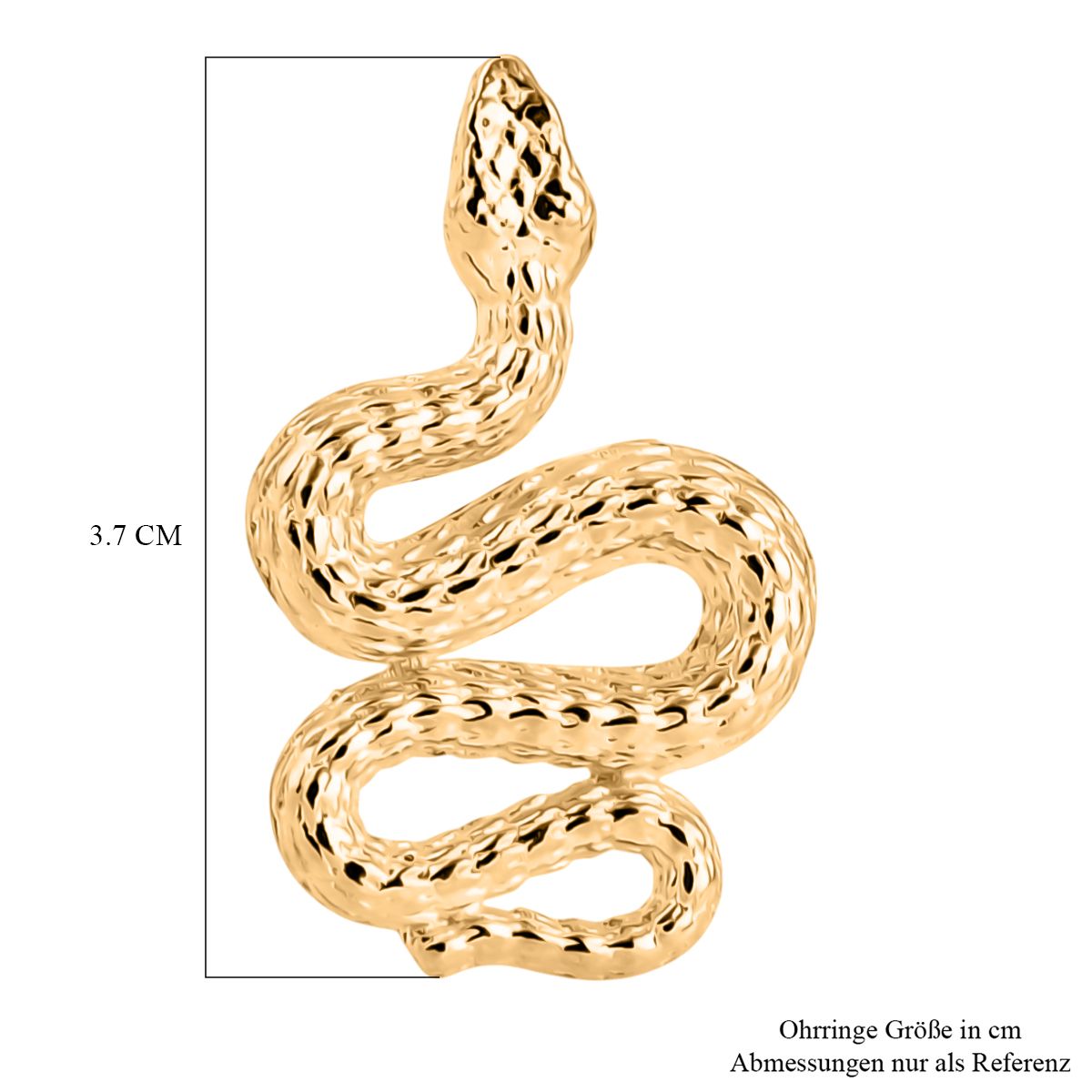 375 Gold Schlange Ohrringe 1,82g