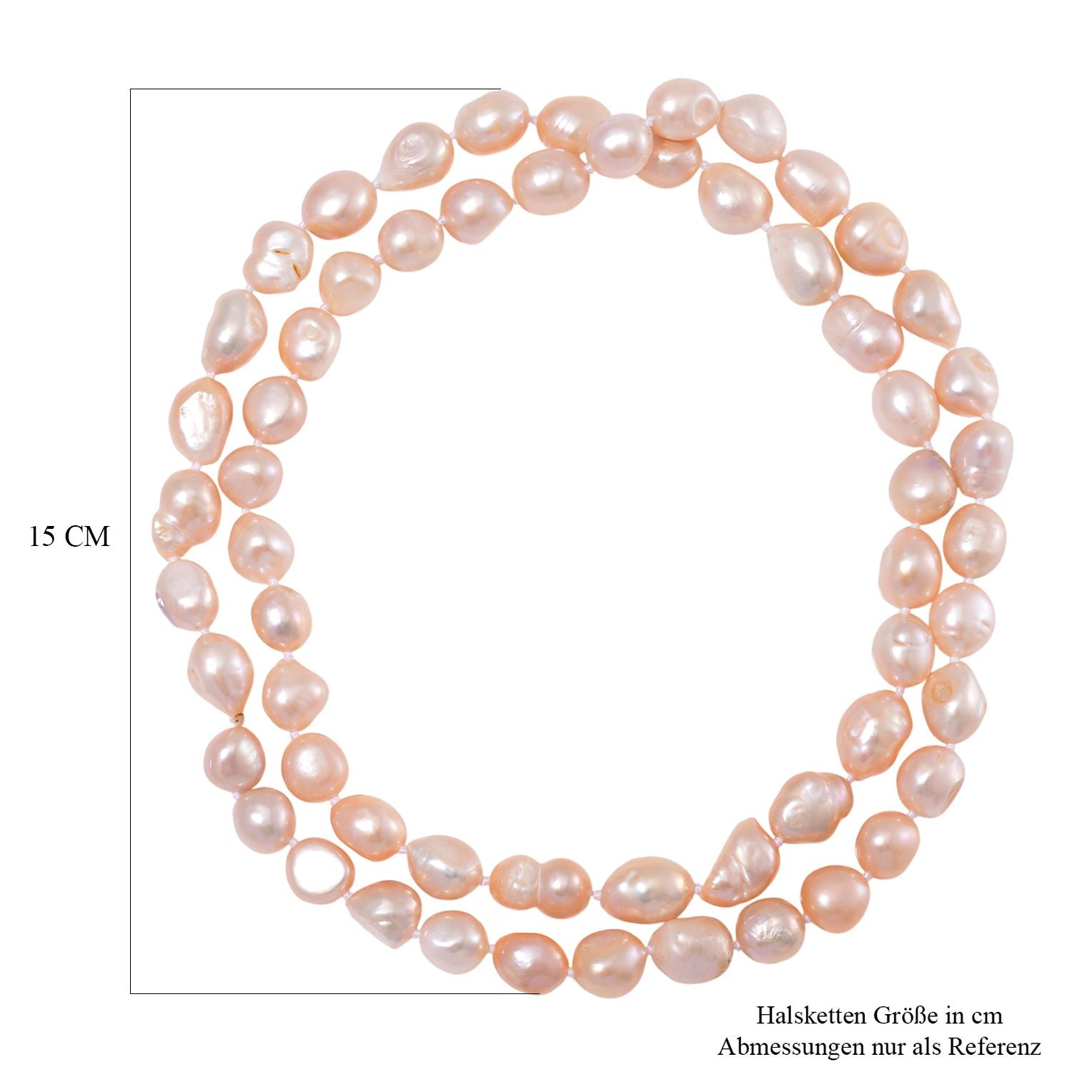 Süßwasser Perle Kette 76 cm