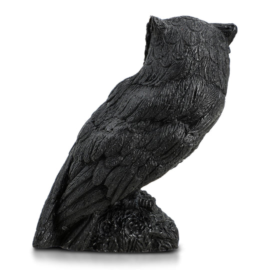 Handgeschnitzte Hasenfigur aus Roh-Schungit, ca. 10 x 8 cm