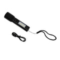 Wiederaufladbare LED-Taschenlampe, 6 Leuchtmodi, USB-Ladekabel, 13,8×3,5cm, Schwarz