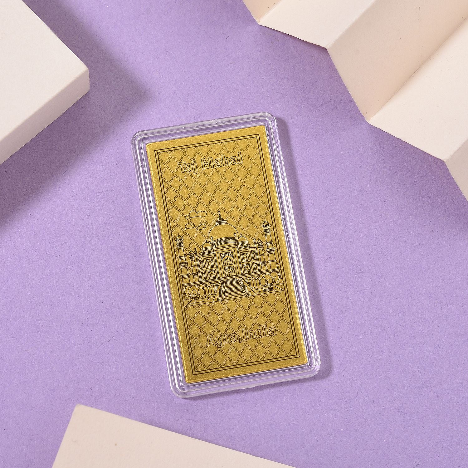 Ein Hauch von Luxus- 999er Goldplatte Taj Mahal, 100mg