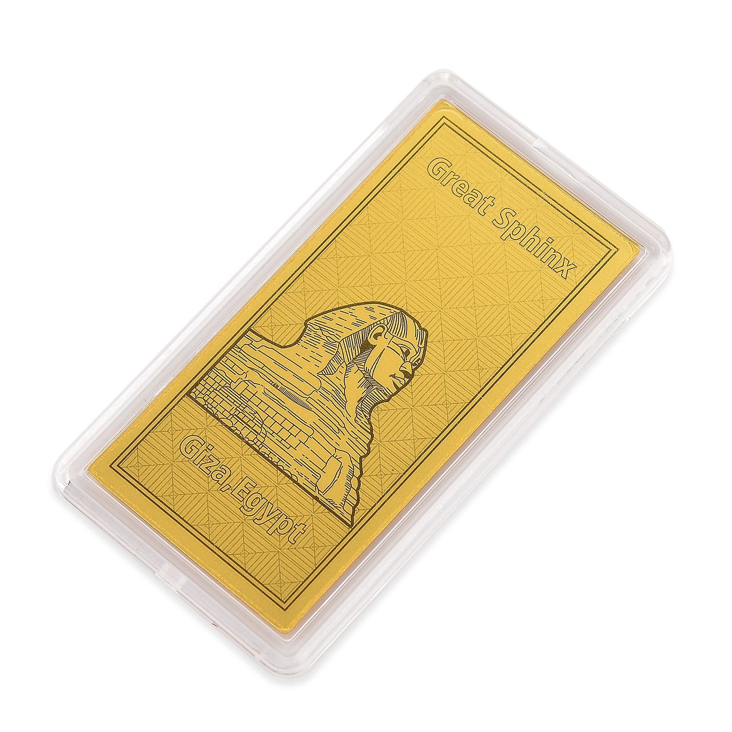 Ein Hauch von Luxus- 999er Goldplatte Große Sphinx