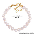 Weiße Süßwasser Perle (7-8 mm) Armband ca. 16.50 cm + 6.35 cm Extender