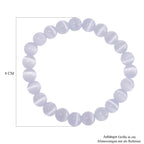 Erstellt weißes Katzenaugen Armband Flexibel