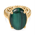Malachit Ring Messing (Größe 17.00) ca. 10,06 ct