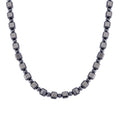 Terahertz Halskette ca. 50 cm 925 Silber rhodiniert ca. 240.00 ct