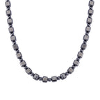 Terahertz Halskette ca. 50 cm 925 Silber rhodiniert ca. 240.00 ct