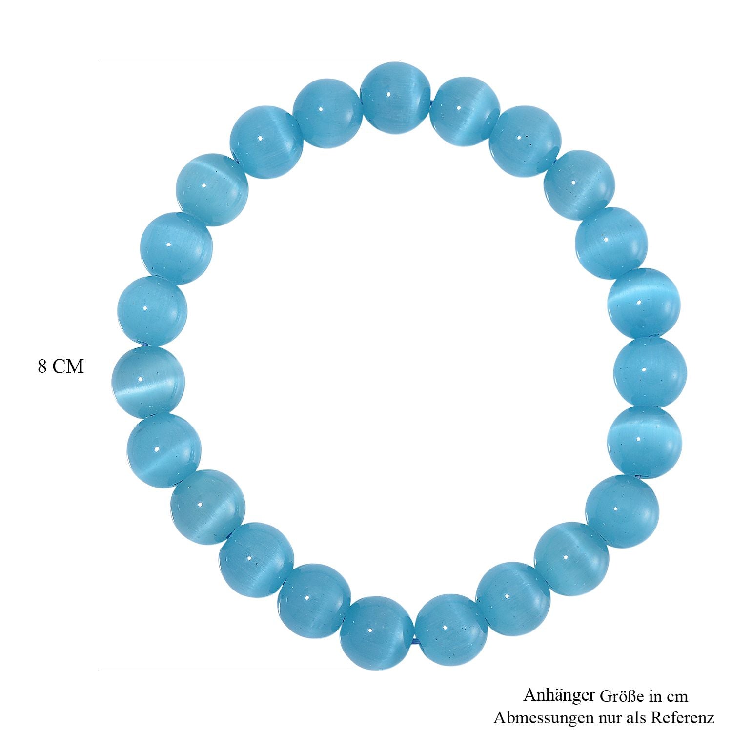 Erstellt Blaue Katzeaugen Armband Flexibel