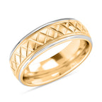 Reines Wolframcarbid Bicolor Ring (Größe 16.25) ca. 6,70g