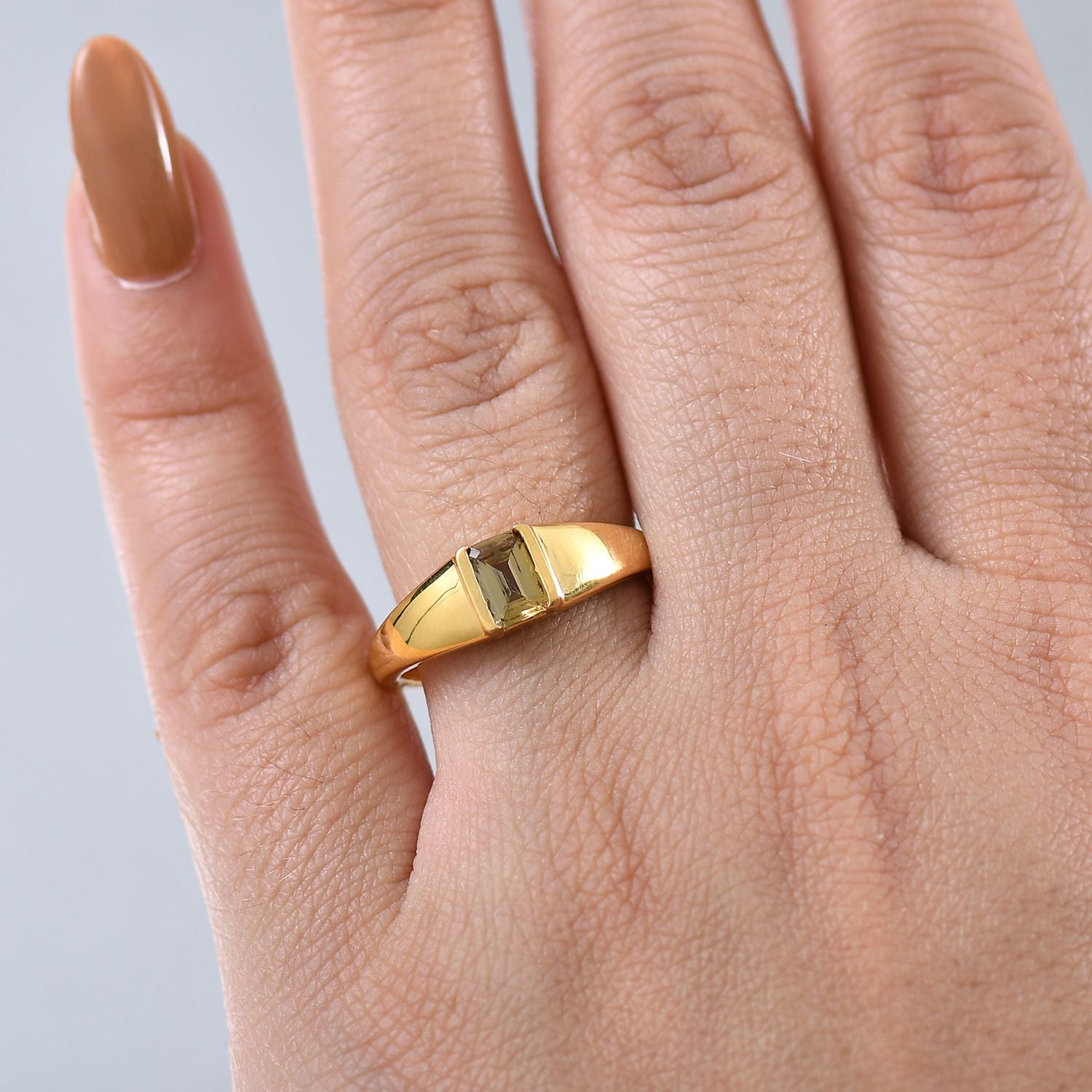 AA Natürlicher goldener Tansanit Ohrringe 925 Silber 750 Gelb Vergoldet ca. 0.40 ct