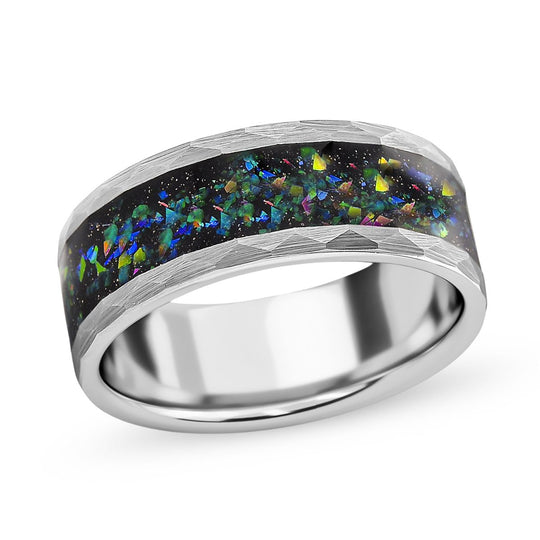 Abalone Muschel Bandring, Wolframcarbid