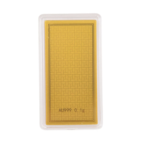 Ein Hauch von Luxus- 999er Goldplatte Chinesische Mauer, 100mg