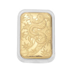 EXKLUSIVES GESCHENK 999 Gold Schmuckplatte mit Schlangen-Motiv