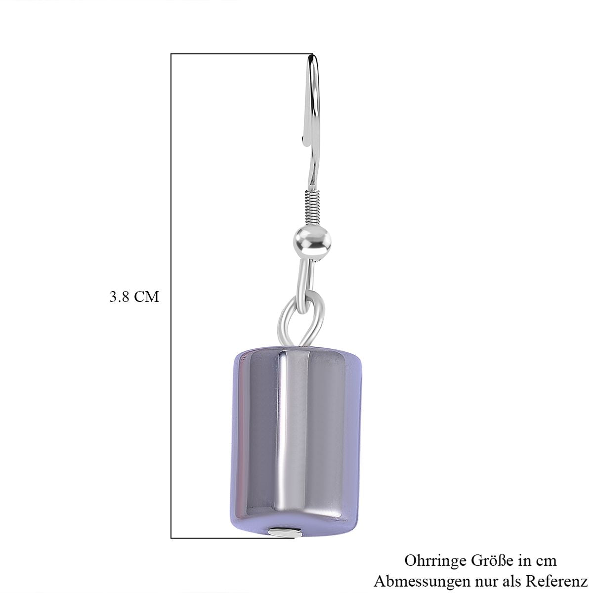 Terahertz Ohrringe Reiner Edelstahl ca. 22.50 ct