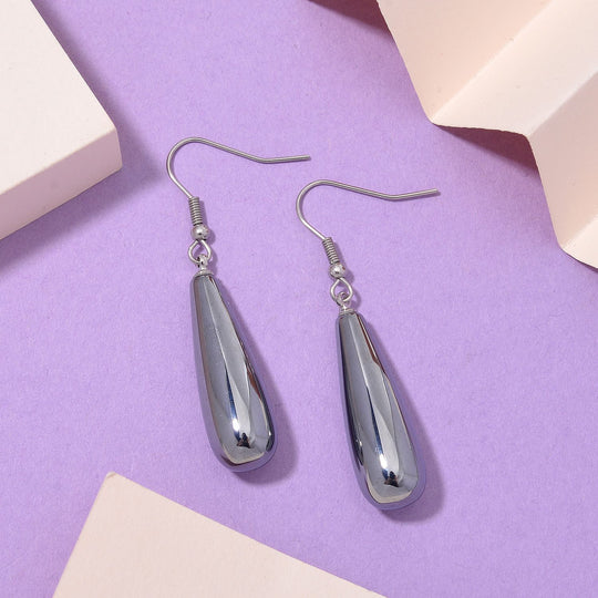 Terahertz Ohrringe Reiner Edelstahl ca. 37.50 ct.