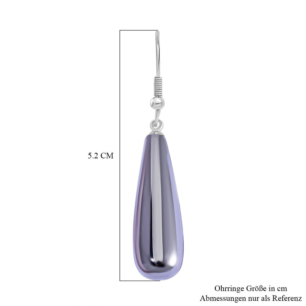 Terahertz Ohrringe Reiner Edelstahl ca. 37.50 ct.