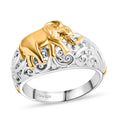 Royal Bali -Elefant Ring,  925 Silber, bicolor,  (Größe 17.00) ca. 6,22g