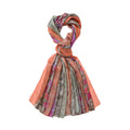 LA MAREY - 100% Maulbeeren-Seidenschal, Chiffon, 195x110cm, Orange