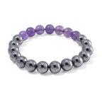 Terahertz, Afrikanischer Amethyst Armband Flexibel ca. 140,00 ct.