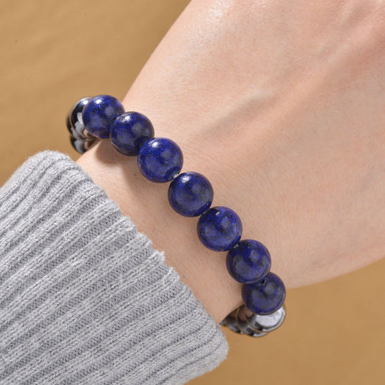 Terahertz, Lapislazuli Armband Flexibel ca. 140.00 ct