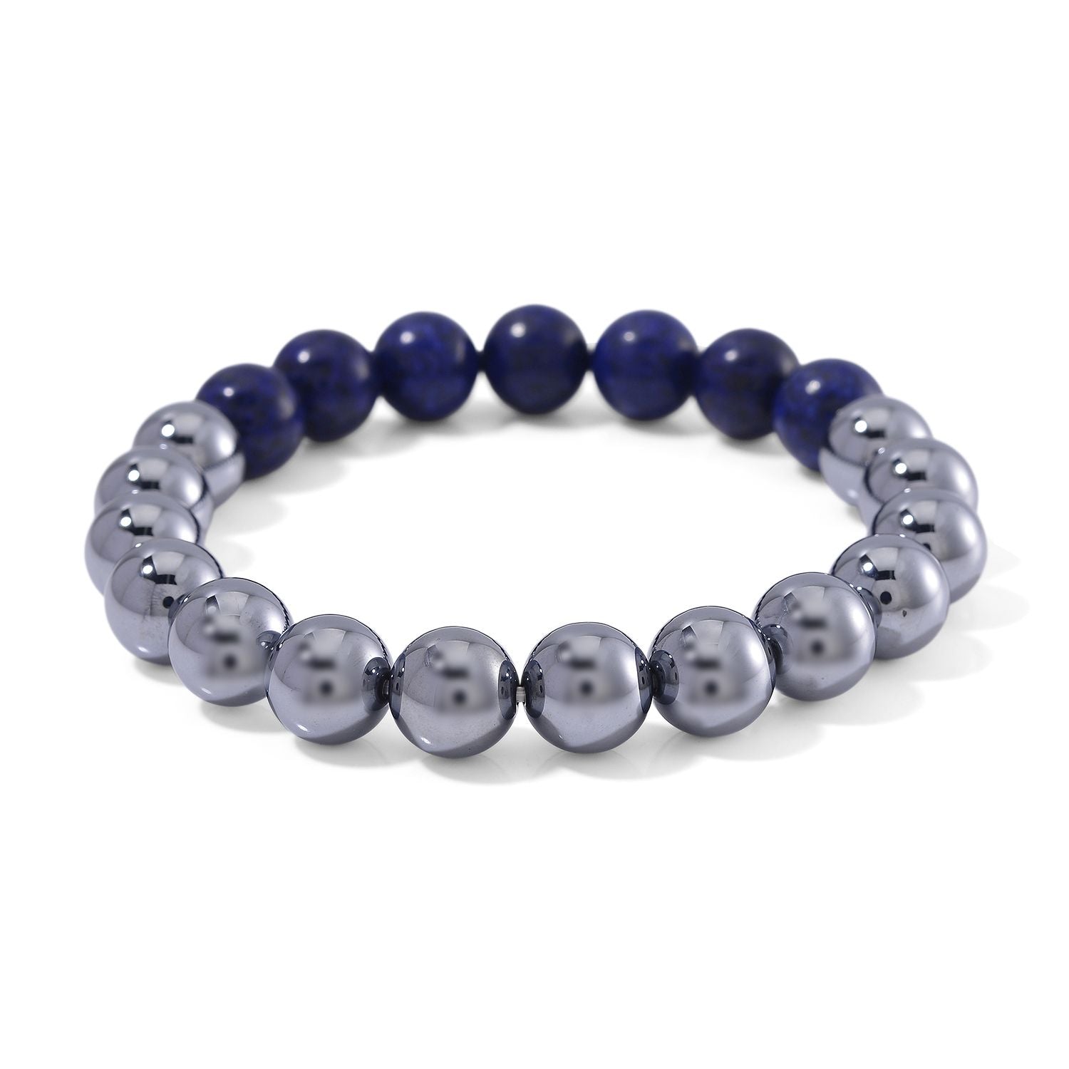 Terahertz, Lapislazuli Armband Flexibel ca. 140.00 ct