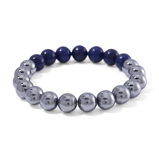 Terahertz, Lapislazuli Armband Flexibel ca. 140.00 ct