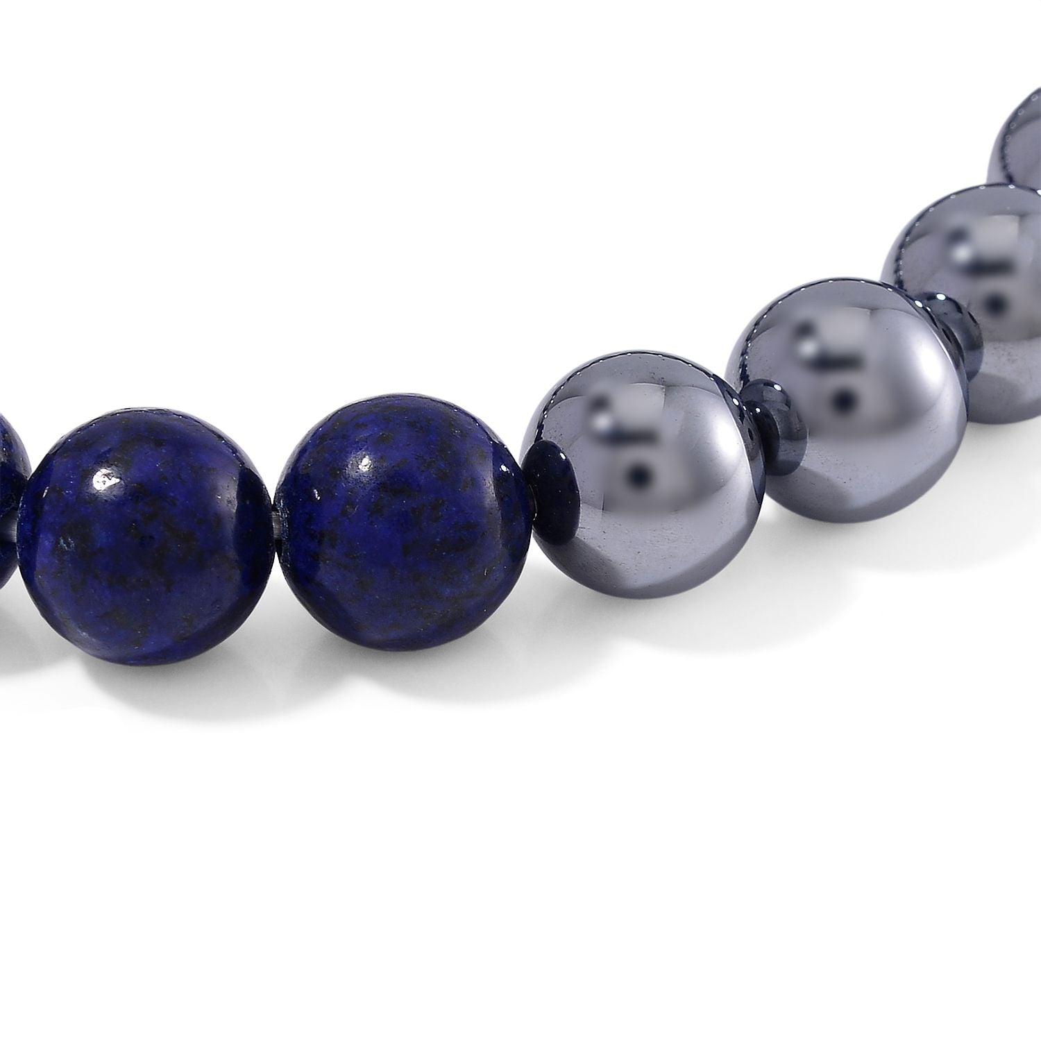 Terahertz, Lapislazuli Armband Flexibel ca. 140.00 ct