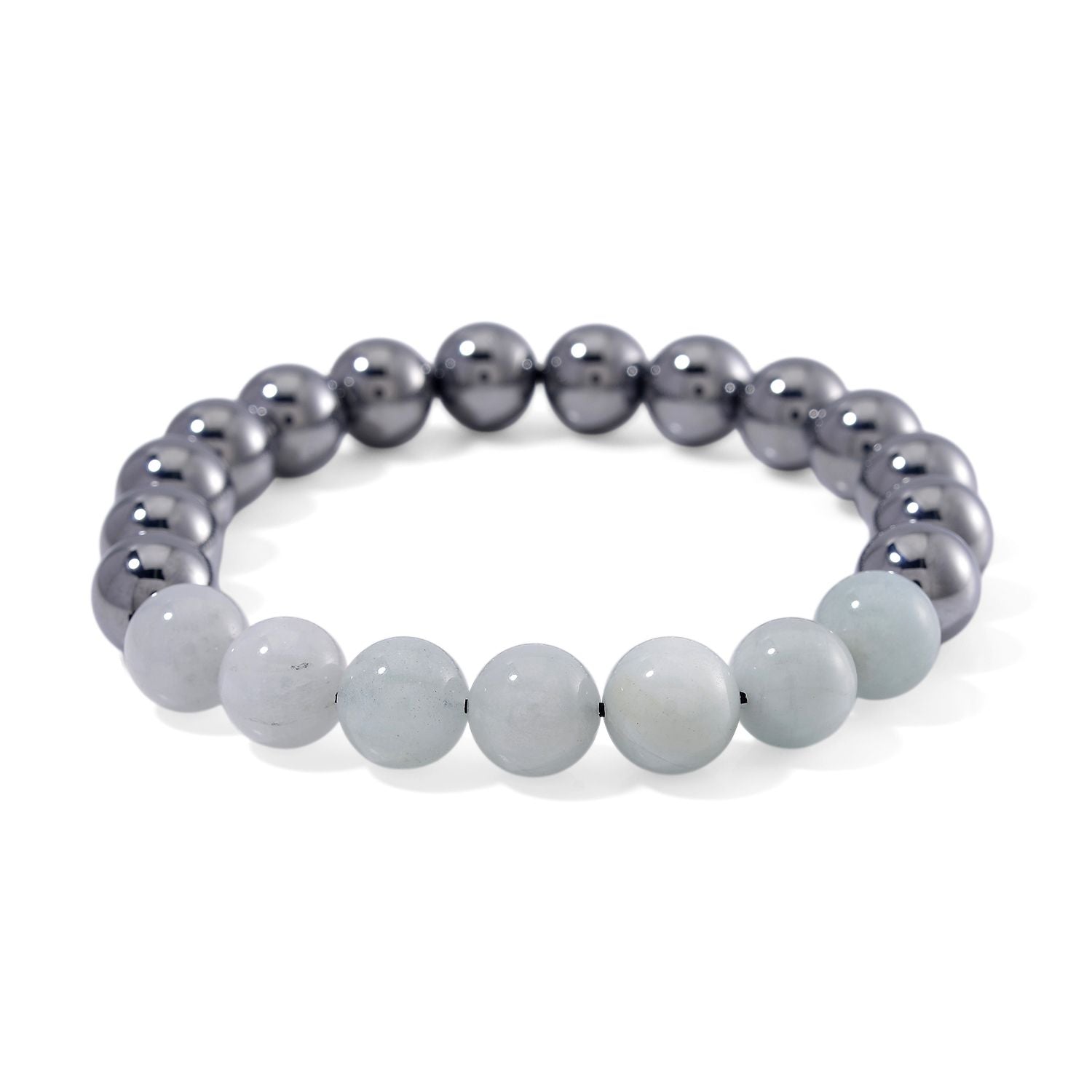 Terahertz, Aquamarin Armband Flexibel ca. 140.00 ct