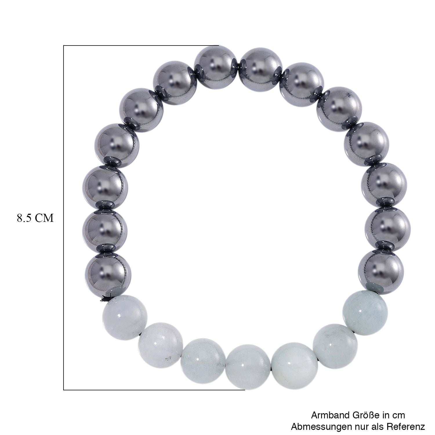 Terahertz, Aquamarin Armband Flexibel ca. 140.00 ct