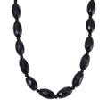 SEHR SELTEN - Shungit Halskette ca. 45cm + 5cm extender, 925 Silber rhodiniert ca. 590.00 ct