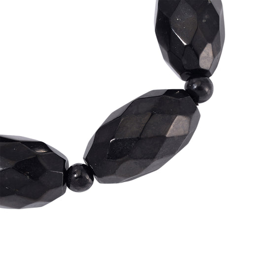 Shungit Armband, flexibel (ca. 17 - 18.5 cm), ca. 225.00 ct