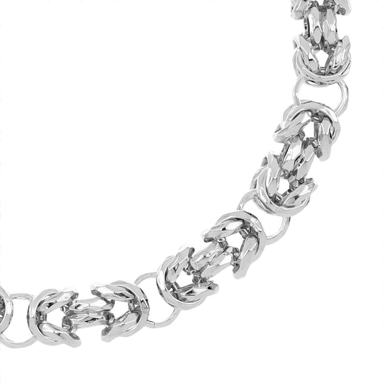 LA BELLA feinstes handgefertigtes Italienisches Königs-Armband, ca. 19 cm , 925 Silber Gelbes Gold, ca. 30,00g