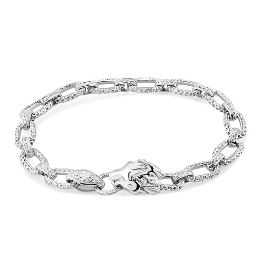 Royal Bali - Löwe-Motiv-Armband, 925 Silber, ca. 19 cm ca. 20.65g