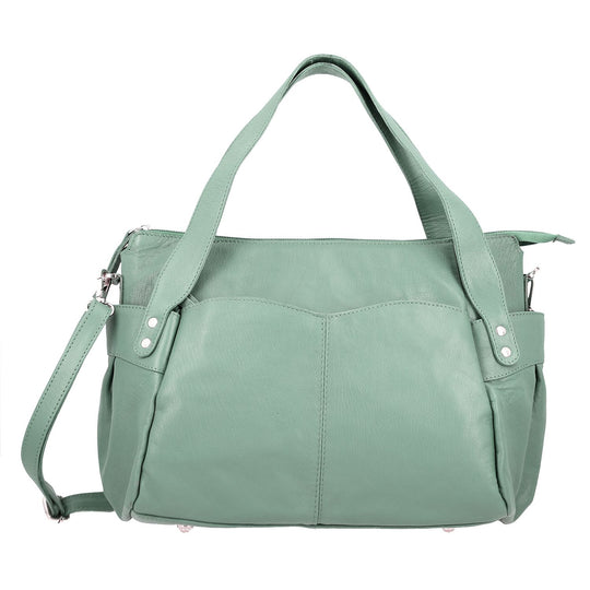 100% echte Leder Handtasche RFID Schutz
