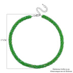 Grüner Magie Farbe Kristall Halskette ca. 50 cm+ 5 cm Extender, Standard