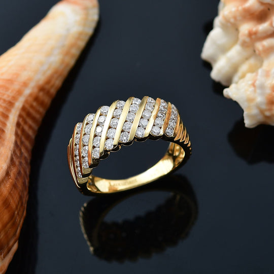 LUXURIANT DIAMOND - Lab Grown Diamant VS-EF SGL zertifiziert Ring 925 Silber rhodiniert (Größe 20.00) ca. 1.00 ct