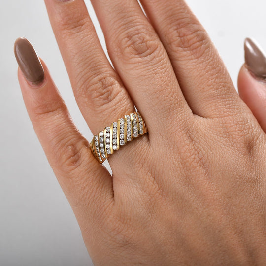 LUXURIANT DIAMOND - Lab Grown Diamant VS-EF SGL zertifiziert Ring 925 Silber rhodiniert (Größe 20.00) ca. 1.00 ct