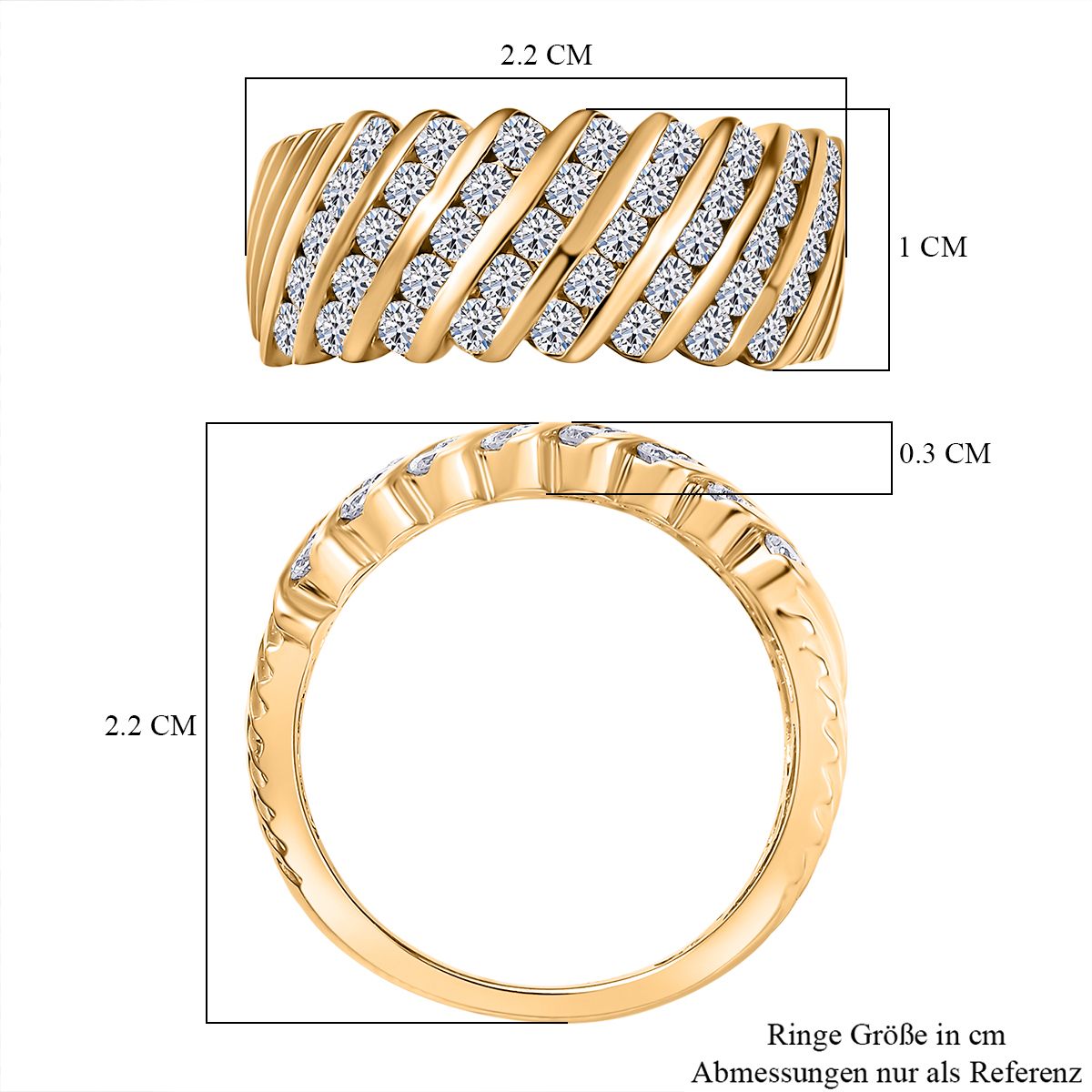 750 Gelbgold Vermeil