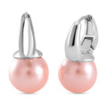 Rosa Muschelkernperle Ohrringe