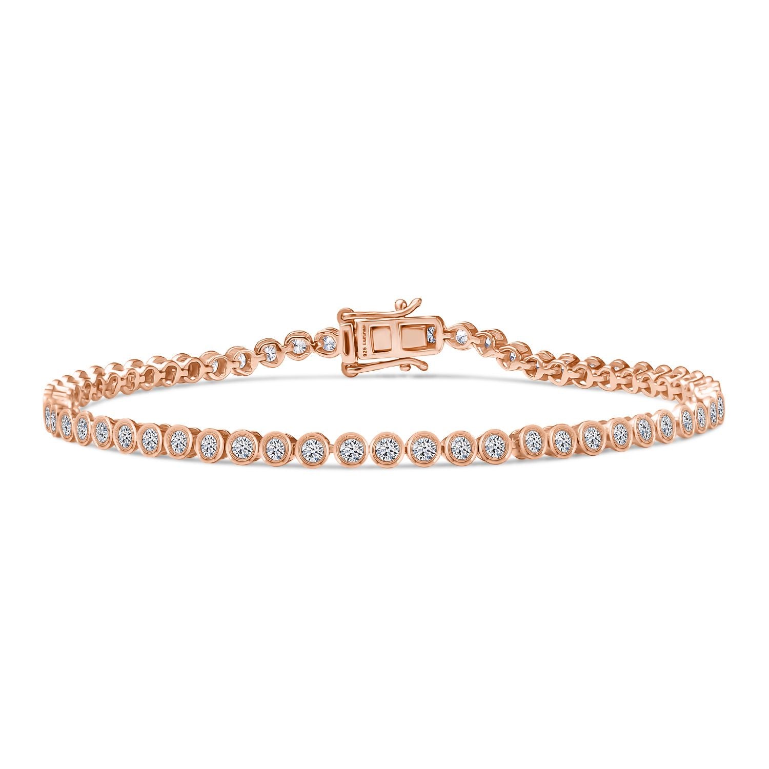 LUXURIANT DIAMOND - Lab Grown Diamant SI-GH SGL zertifiziert Armband ca. 19 cm 925 Silber ca. 2.00 ct