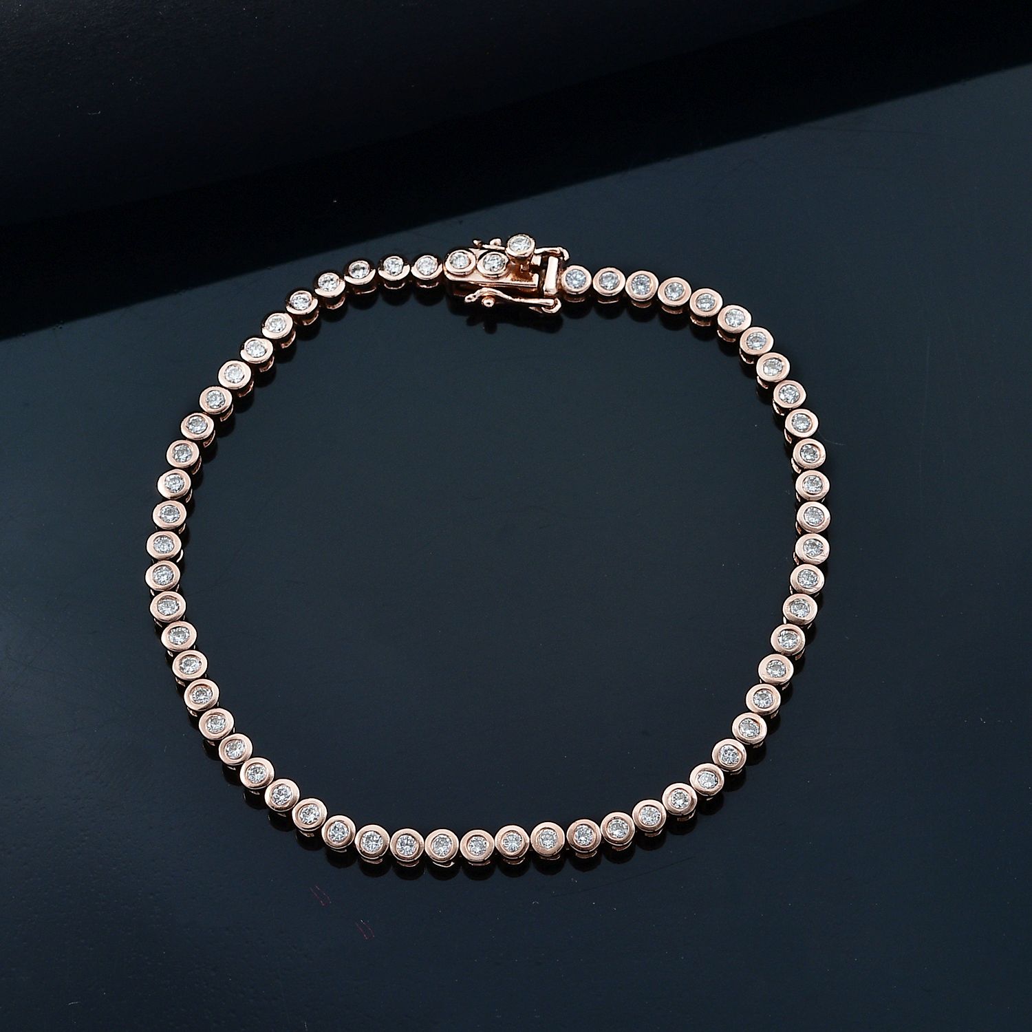 LUXURIANT DIAMOND - Lab Grown Diamant SI-GH SGL zertifiziert Armband ca. 19 cm 925 Silber ca. 2.00 ct