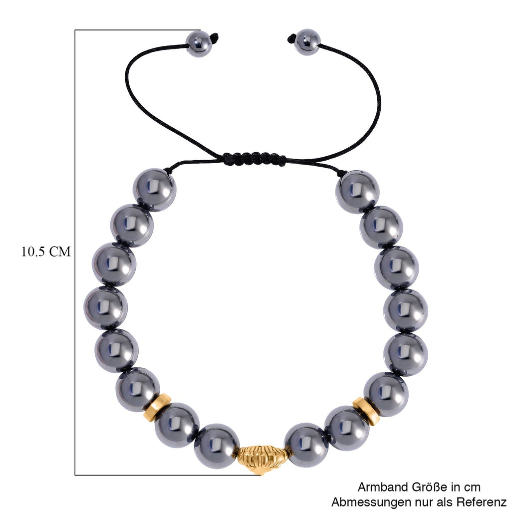 Terahertz Armband Flexibles Schwarz oxidiert ca. 100,00 ct.