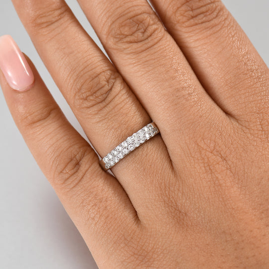 LUXURIANT DIAMOND - Lab Grown Diamant SI Ring 925 Silber rhodiniert (Größe 21.00) ca. 0.50 ct