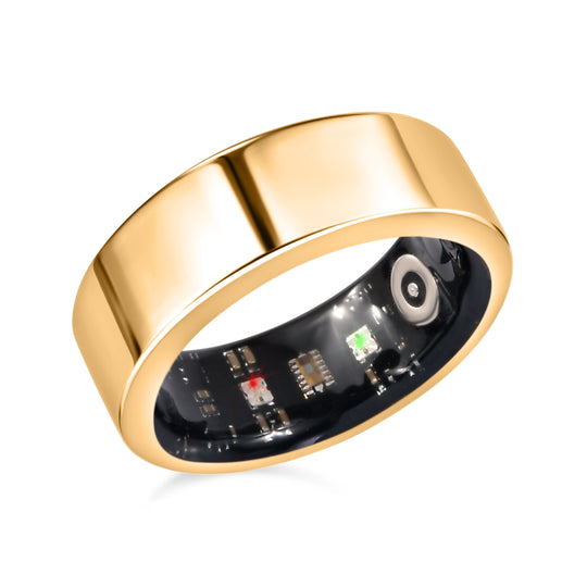 Soul Smart - V1 Smart Ring, Edelstahl, G-Sensor, Herzfrequenzsensor, rosévergoldet, (Größe 21.00)